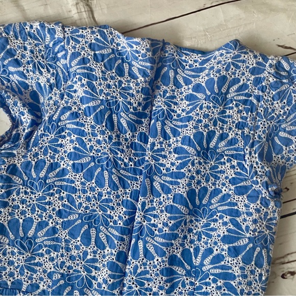 LOFT Blue and White Floral Dress - Picture 5 of 5